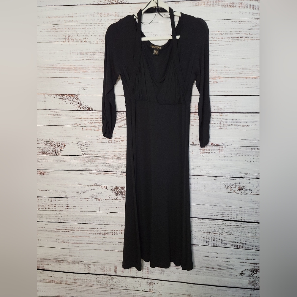 Miss Tina S Black cocktail dress